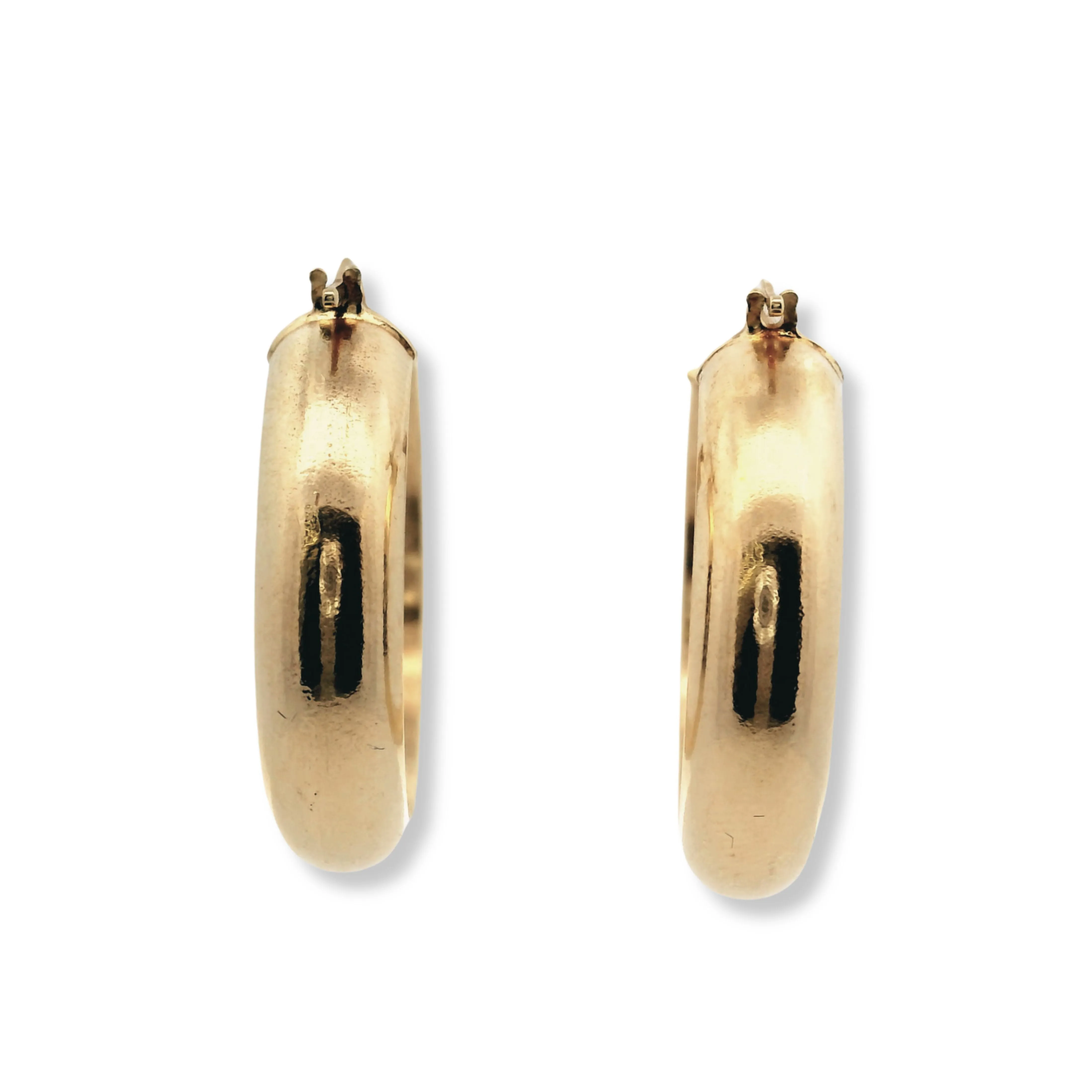 14K Yellow Gold Hoop Earrings
