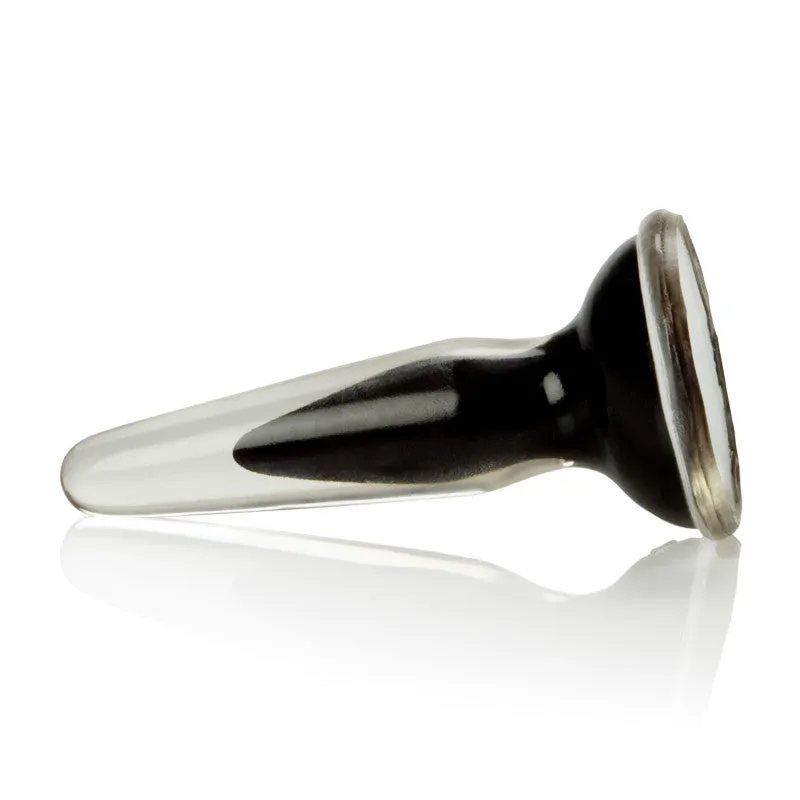 3.5in Butt Plug Crystal Cote Black