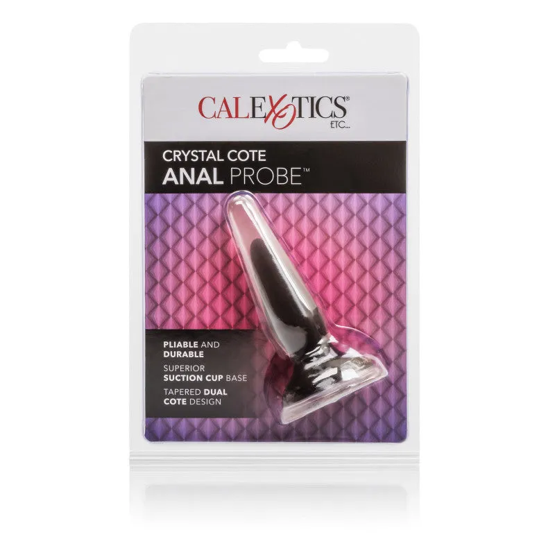 3.5in Butt Plug Crystal Cote Black