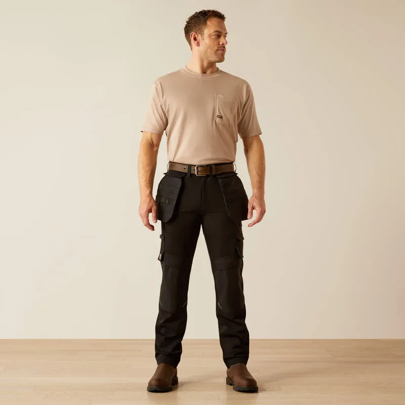 Ariat Men's Rebar M7 Slim Dynamic Straight Work Pant Black - 10051856