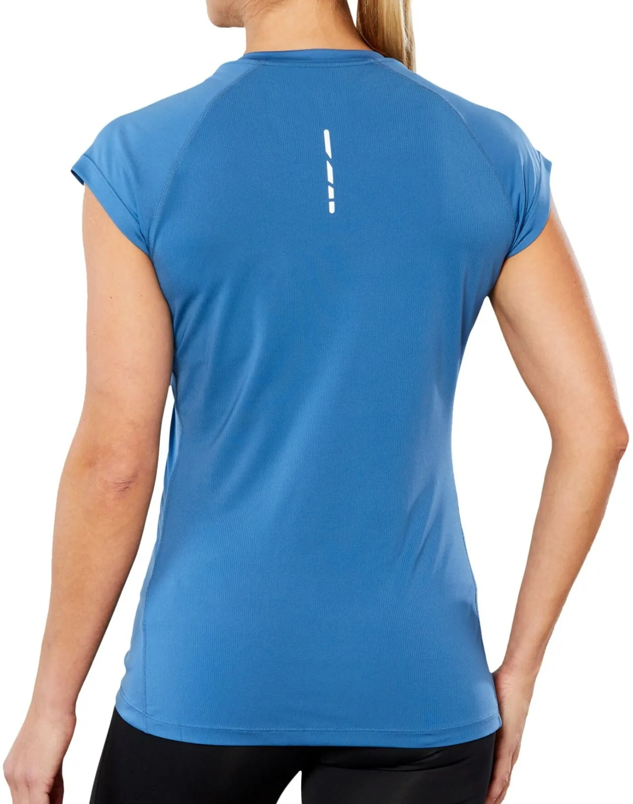 Asics Cap Short Sleeve Womens Running Top - Blue