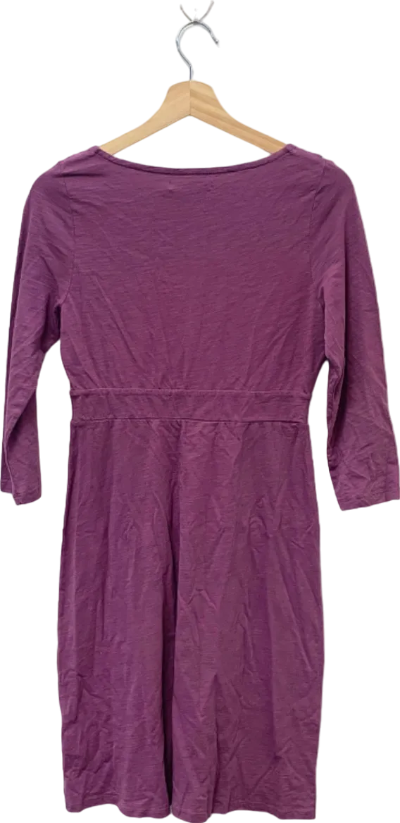 Boden Purple V-Neck 3/4 Sleeve Dress UK 10R