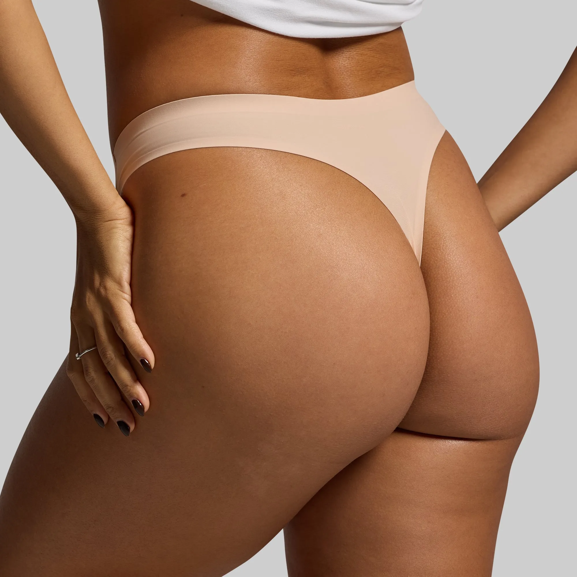 BP Seamless Thong 2-Pack (Black/Nude)