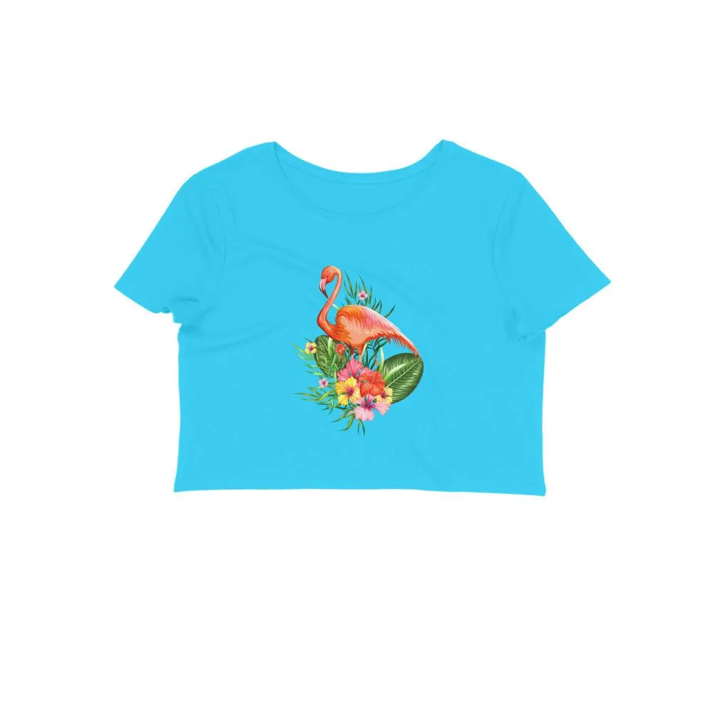 Crop Top (Women) - Fashionable Flamingo (12 Colours)