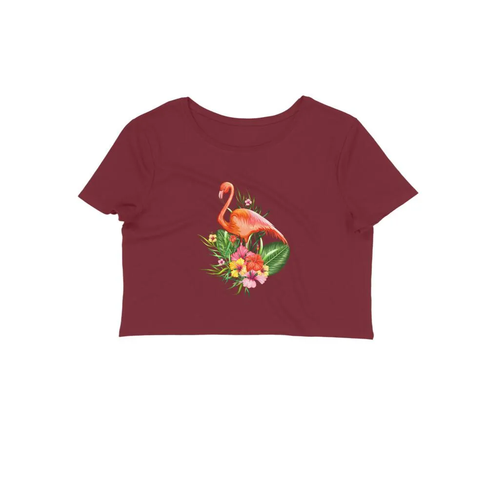 Crop Top (Women) - Fashionable Flamingo (12 Colours)