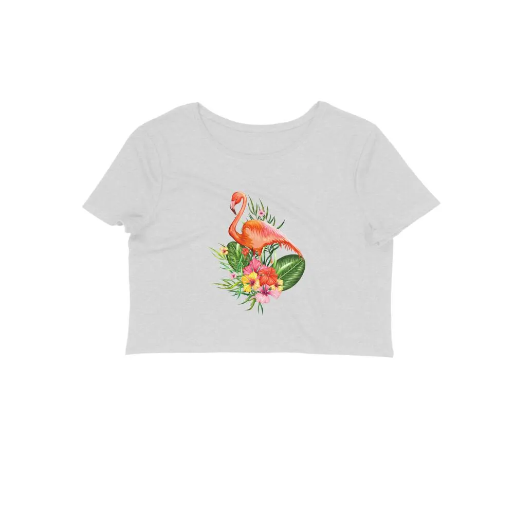 Crop Top (Women) - Fashionable Flamingo (12 Colours)