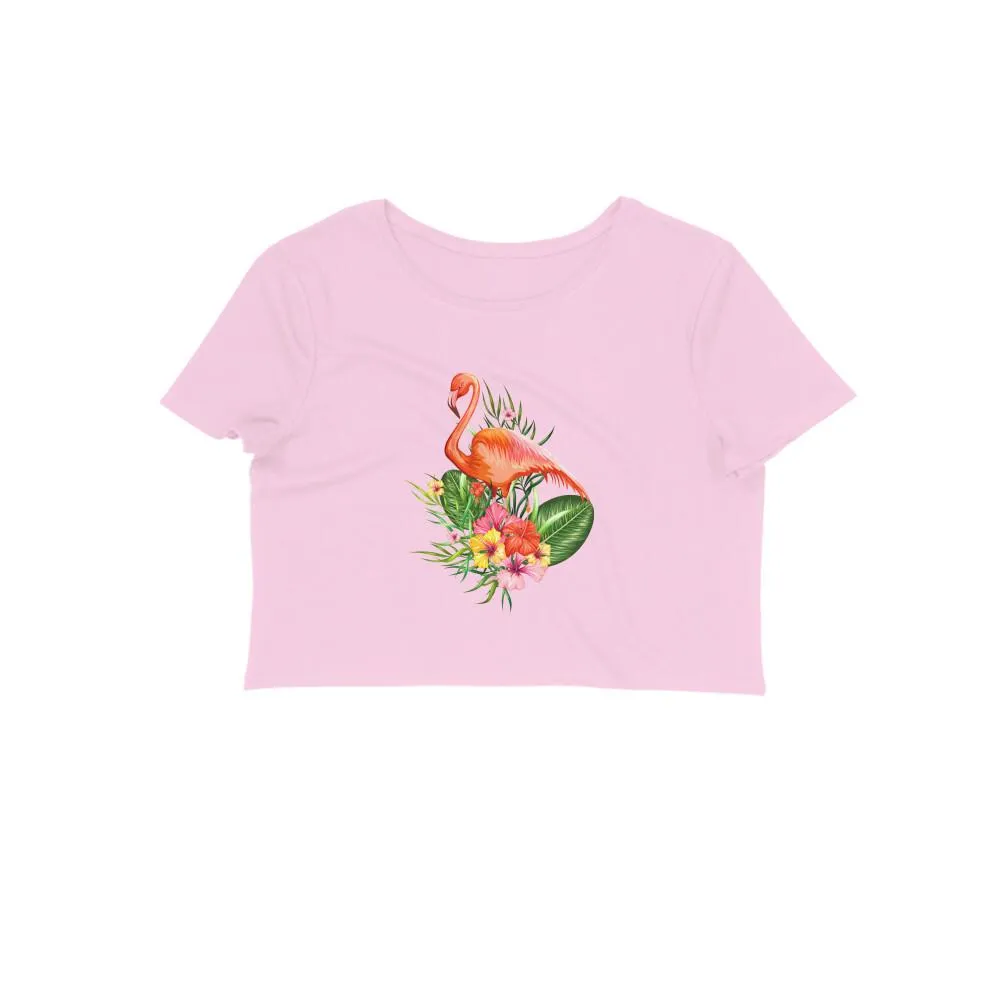 Crop Top (Women) - Fashionable Flamingo (12 Colours)