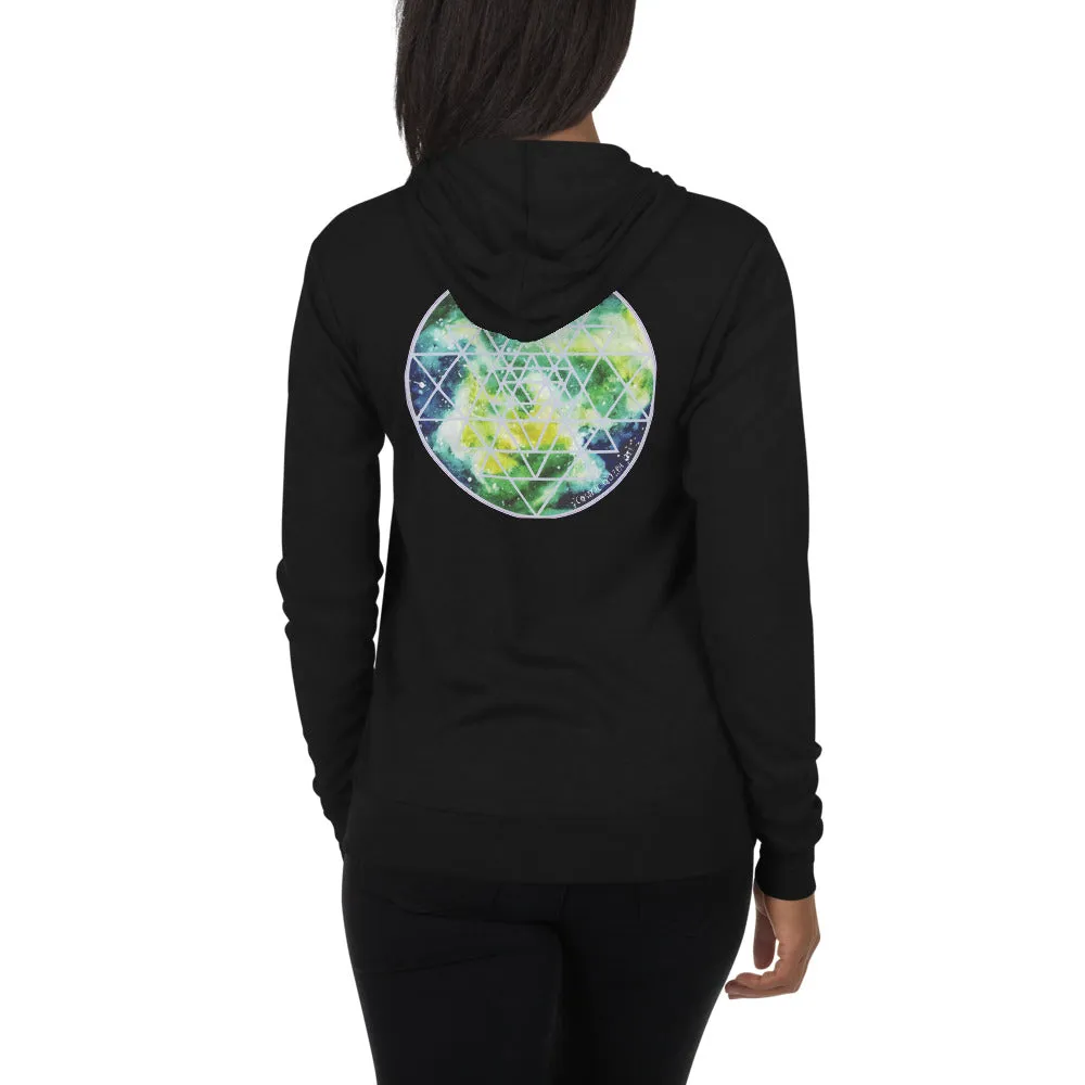 Element Sri Yantra Unisex zip hoodie