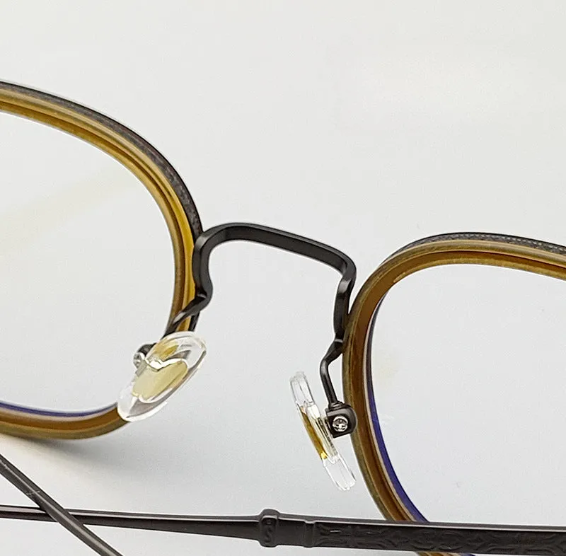 Elias Titanium Vintage Round Eyeglasses Frames