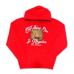 Everything Else is Regular Tiger Hoodie (Red)