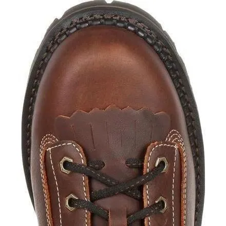 Georgia Men's AMP LT 9" Logger Low Heel Waterproof Work Boot -  Brown - GB00237