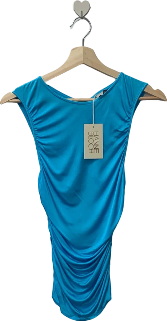 HANNE BLOCH Turquoise Ruched Top  SIZE M