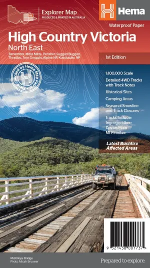 Hema The Victorian High Country - North Eastern Map