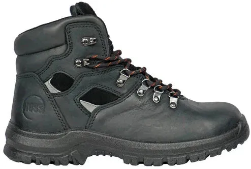 Hoss Men's Adam 6" Steel Toe Waterproof Slip Resistant Work Boot - Black 60122