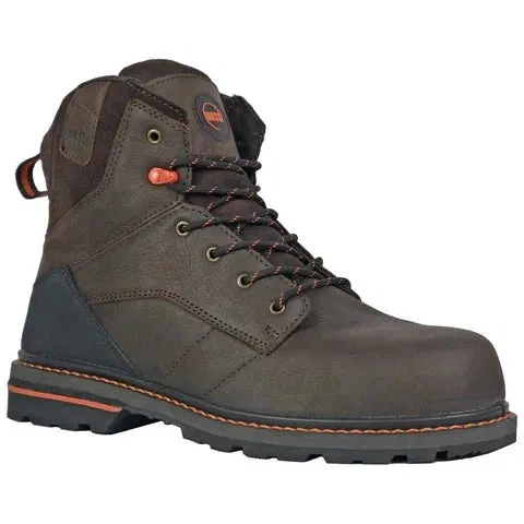 Hoss Men's Carson 6" Soft Toe Slip Resistant Work Boot - Brown 60414