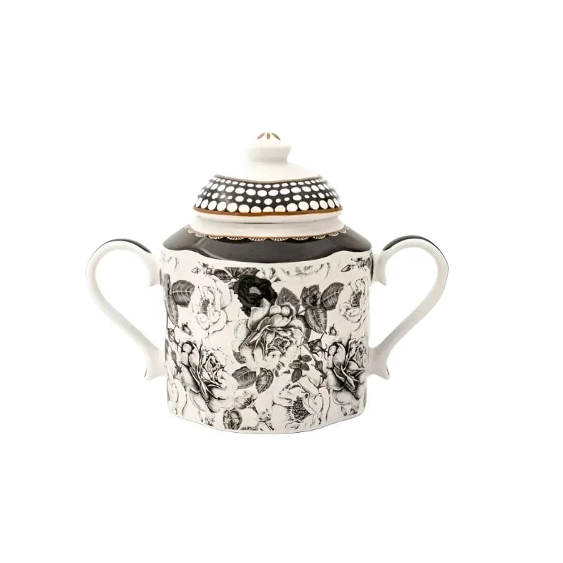 Jenna Clifford Black Rose Sugar Pot 350ml JC-7238