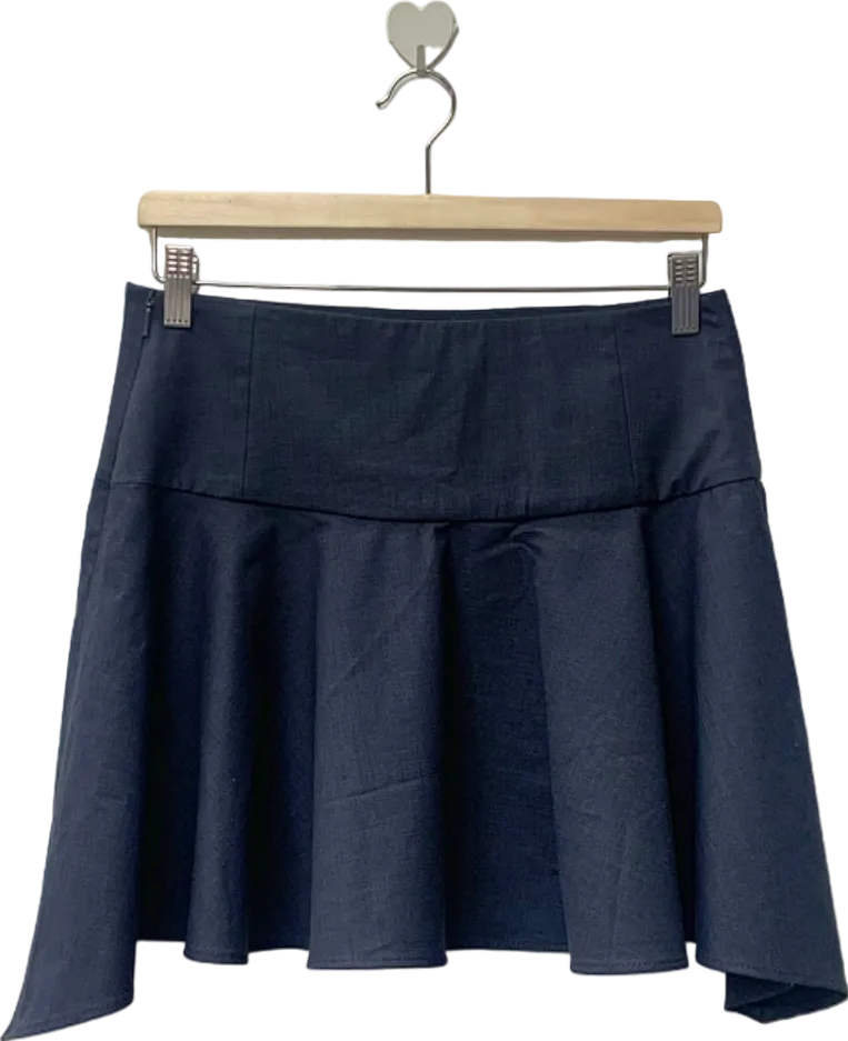 MANGO Selection Dark Blue Flared Skirt EU 36 UK 8
