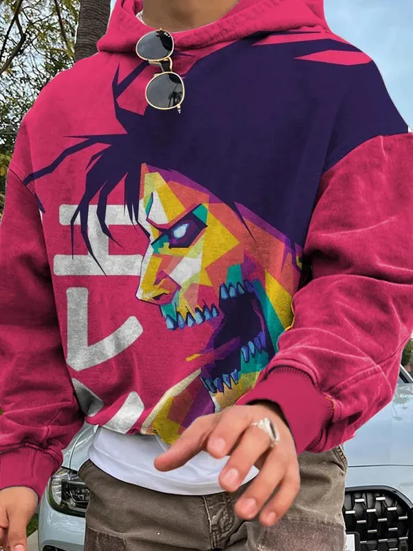 Men's Fashionable Comic Print Sweatshirt