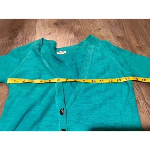 Mossimo 100% Cotton V-Neck Green Sweater- XS