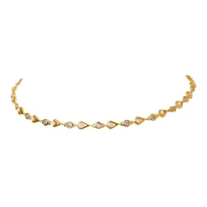 Ophelia Opal Geometric Link Choker Necklace