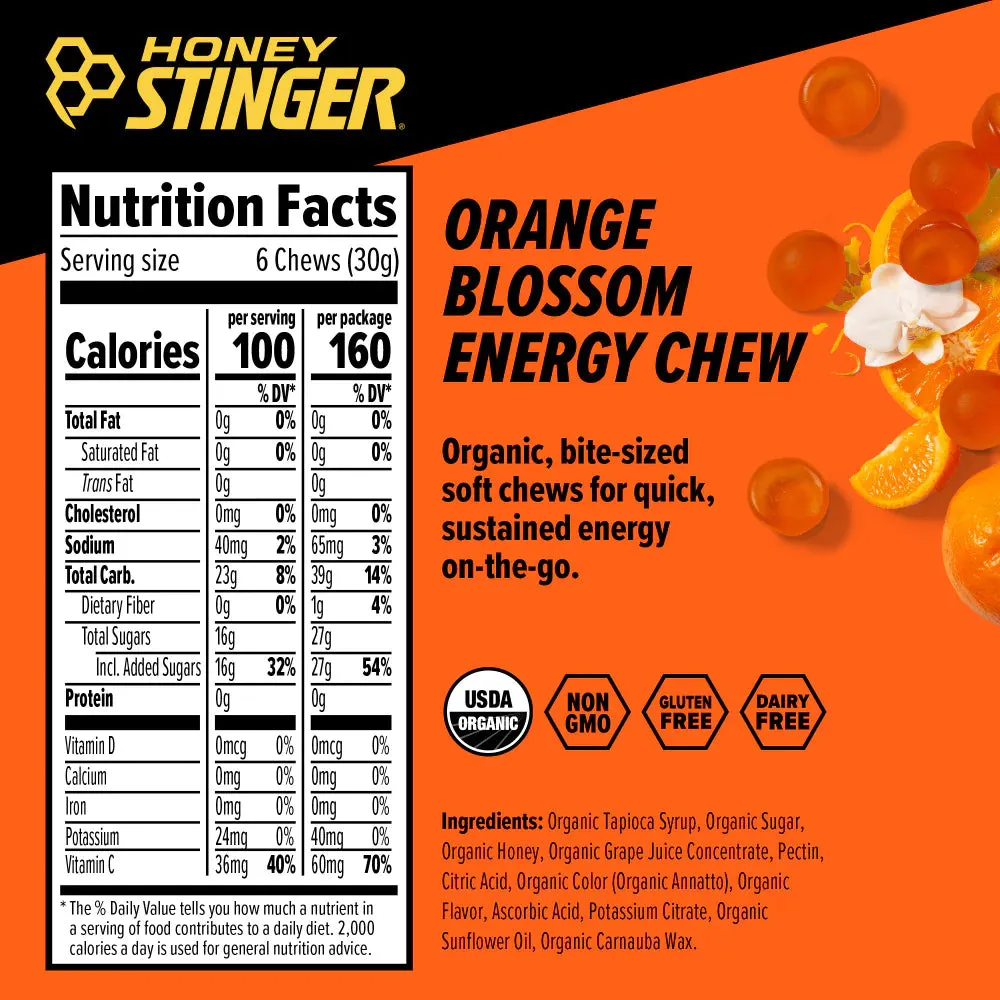 Organic Energy Chews - Orange
