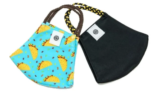 Pom Masks by Pomchies - Tacos / Solid Black