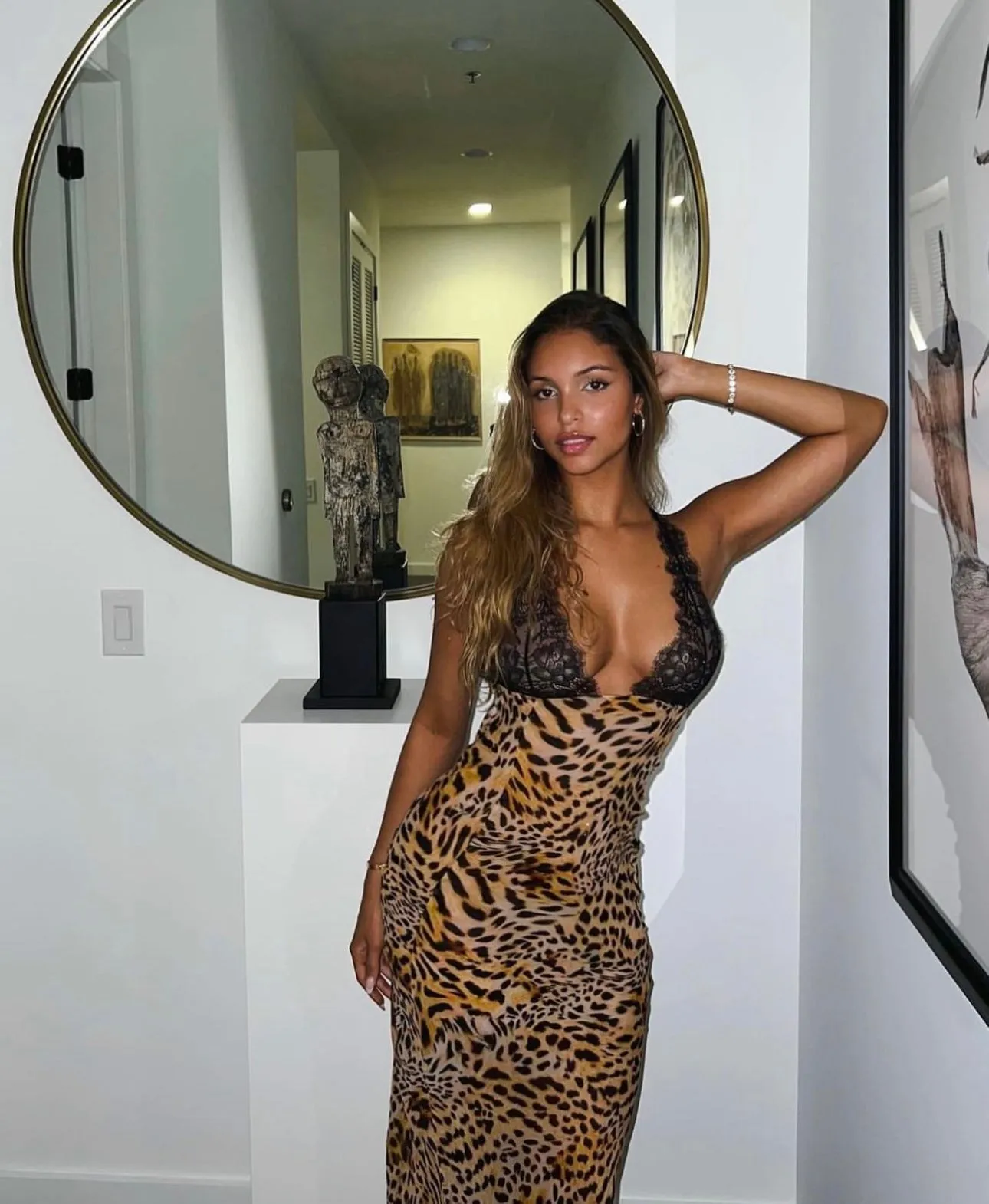 Rat & Boa - Akima Leopard Slip Dress