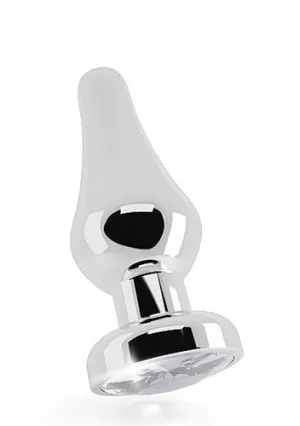 Rich R1 Silver Metal Plug - 3.9 Inch - Clear Sapphire