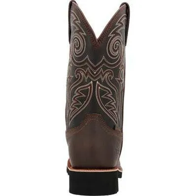 Rocky Men's Monocrepe 12" Steel Toe WP Western Boot -Chocolate- RKW0434