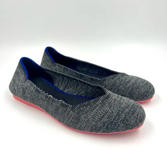 Rothy’s Retired The Flat Heathered Granite W9.5 Rounded Toe