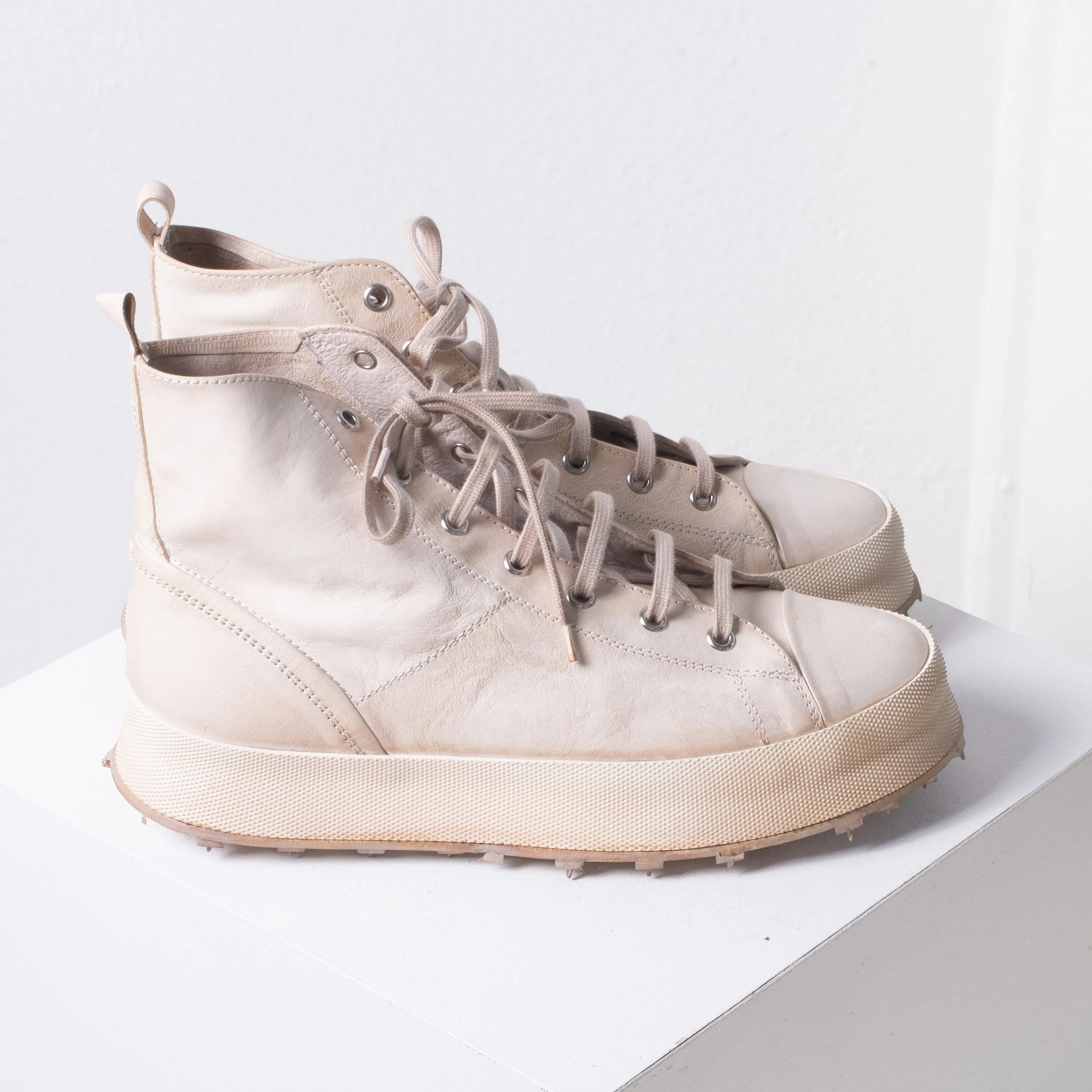 Shoto HI Top Leather Sneaker (Sand)