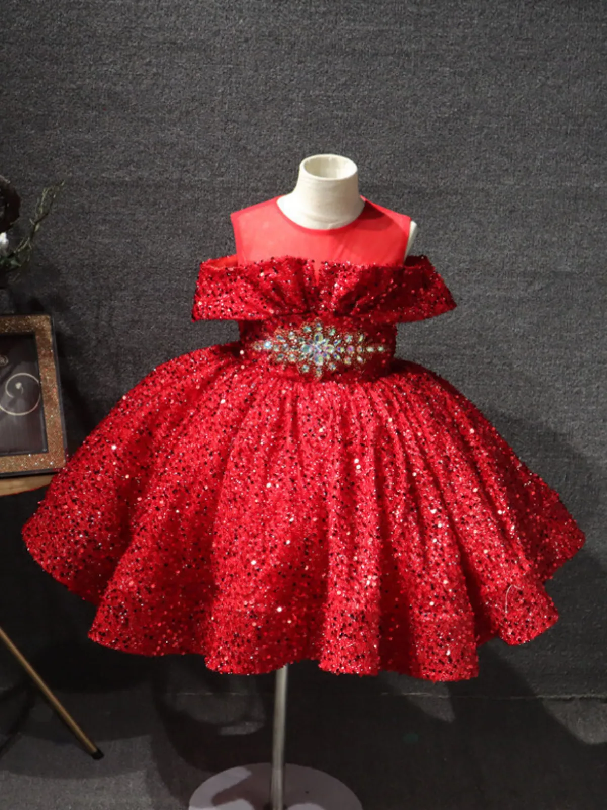Sparkling Diamond Sequin Special Occasion Dress
