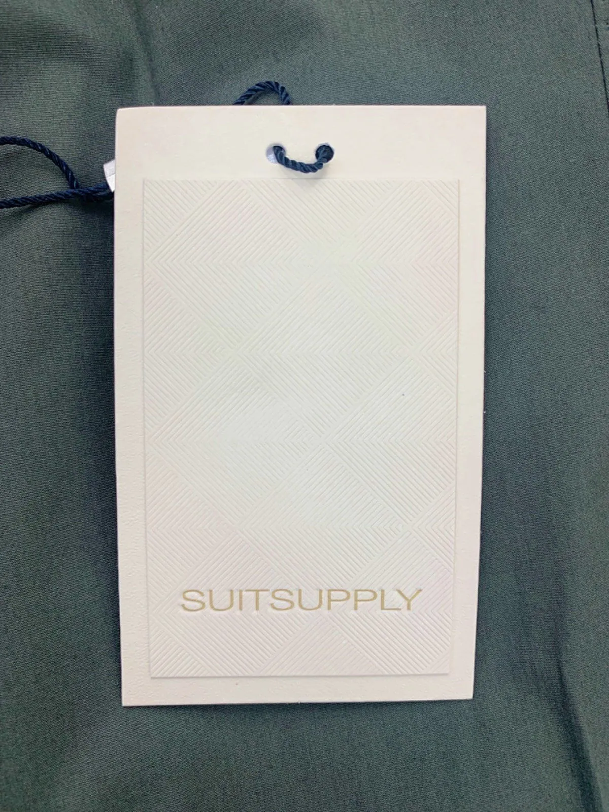Suitsupply Mid Green Lazio Stretch Cotton Blazer  UK 44"