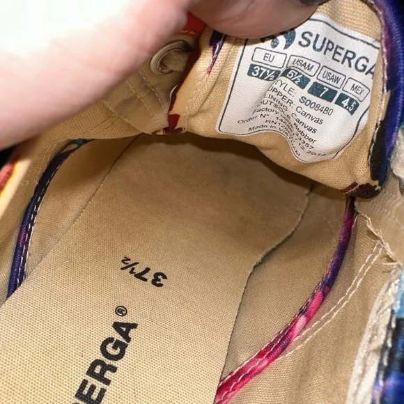 Superga Colorful Floral Hawaiian Floral Sneakers