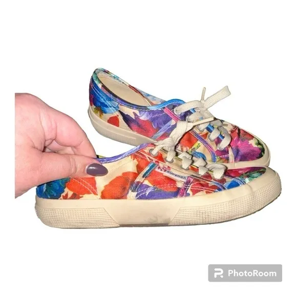 Superga Colorful Floral Hawaiian Floral Sneakers