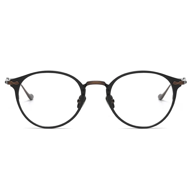 Titanium Oval Glasses Frame M3112