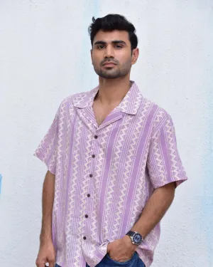 Tribal Twist Handblockprinted Pure Cotton Shirt